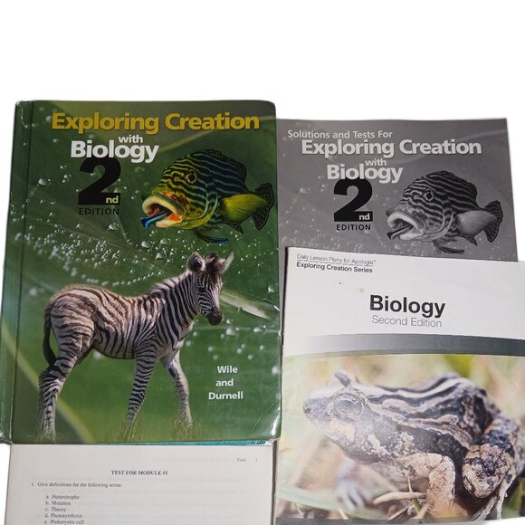 Exploring Creation With Biology 2nd Ed Apologia Book With Tests and Solutions CD - Picture 1 of 10
